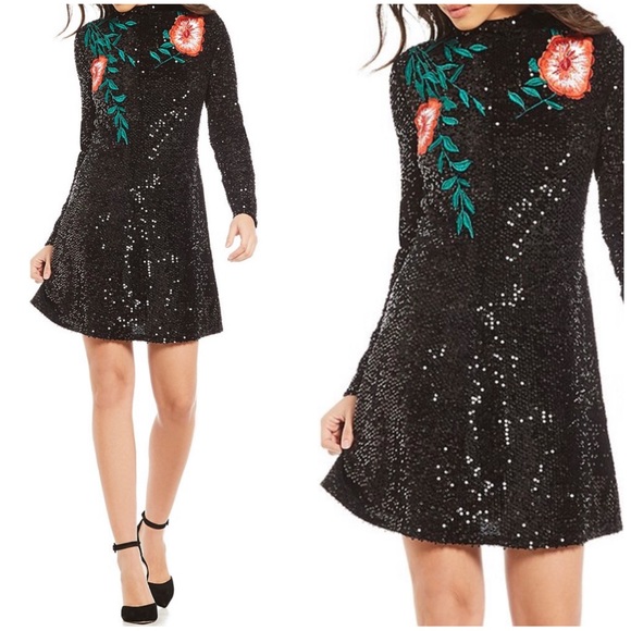 Gianni Bini Dresses & Skirts - Gianni Bini Tallulah sequin embroidered dress